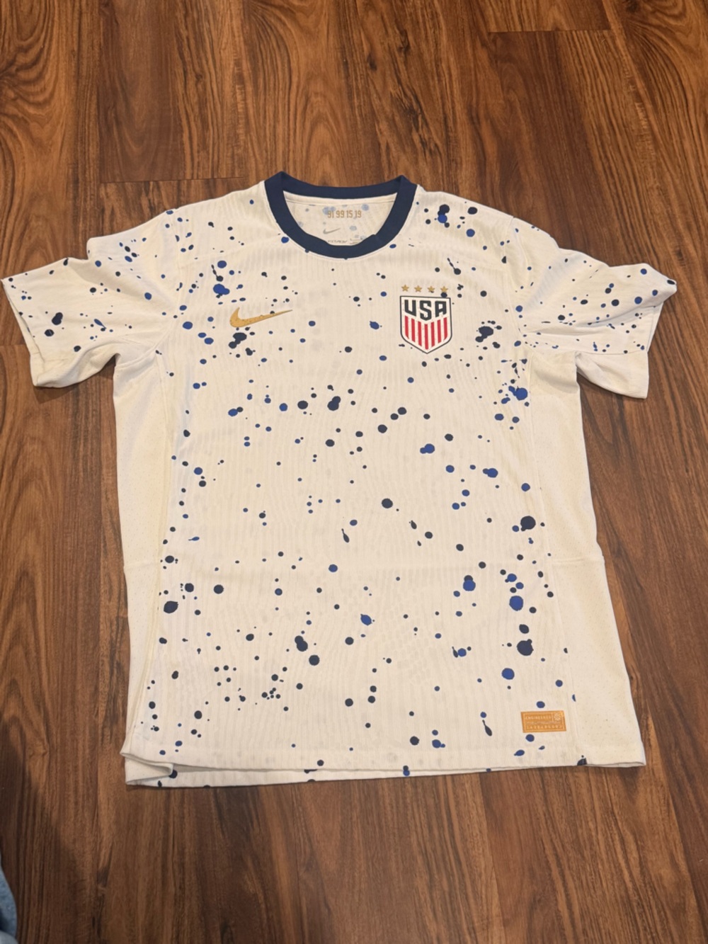 Nike USA Soccer Jersey 2023 Home White Splatter DR3972-100 Men's
Large